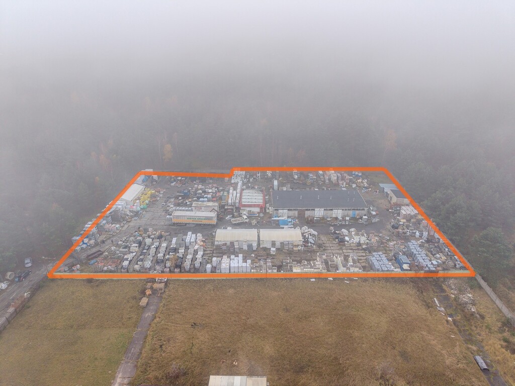 Teren produkcyjny 7260 m2 z magazynem