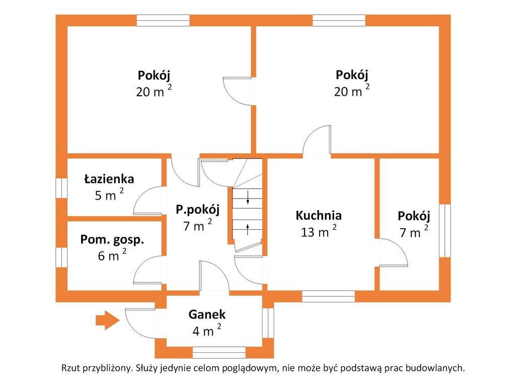 Dom 113 m2 z sadem i dużą działką, Łopuszka Wielka
