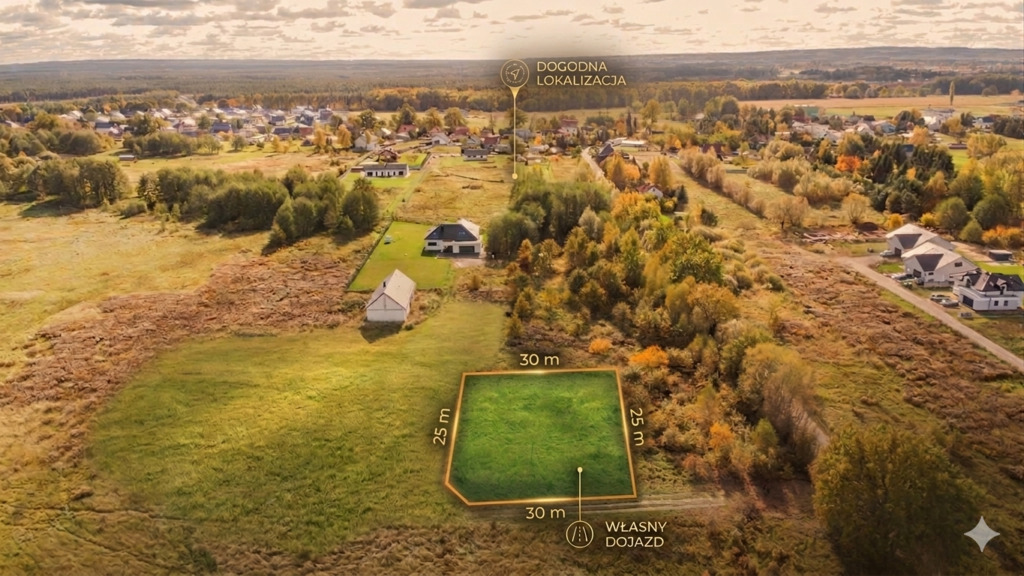 732 m² w Lubieszowie, działka z pełnym potencjałem