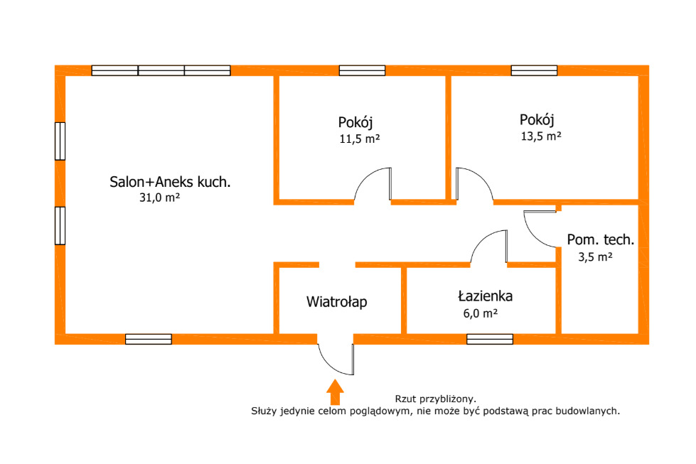 Nowy bliźniak 86 m², ogród, Płock
