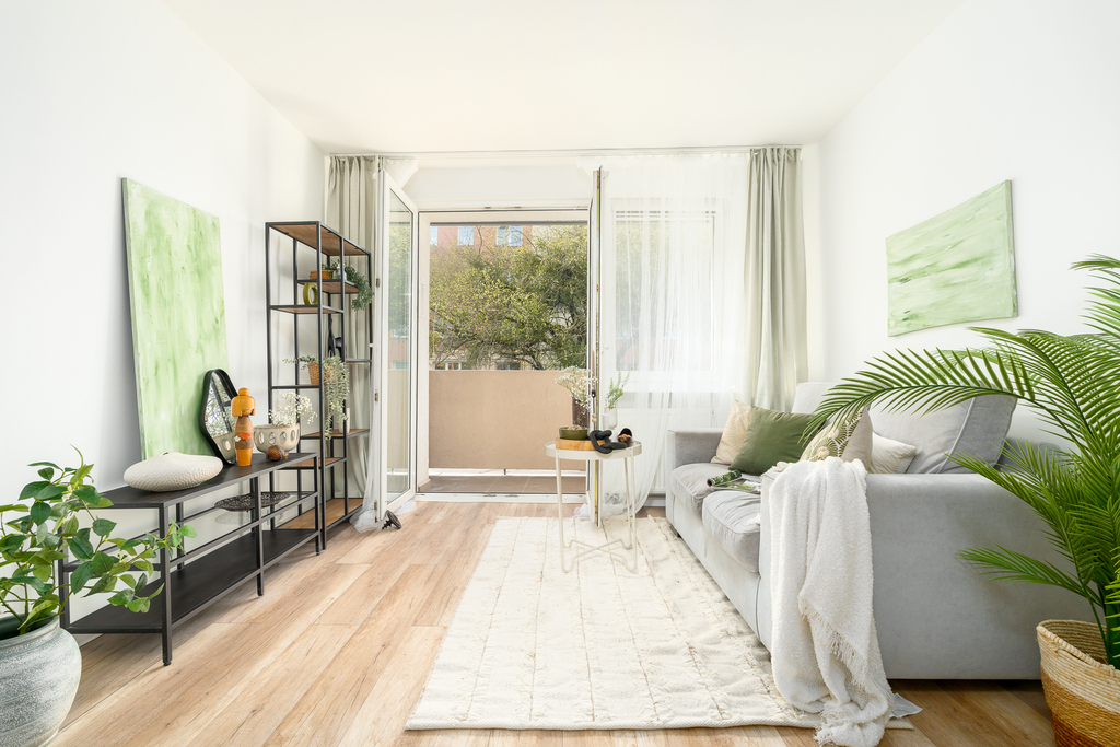 2 pokoje | 46 m² | balkon | parter | Rugiańska