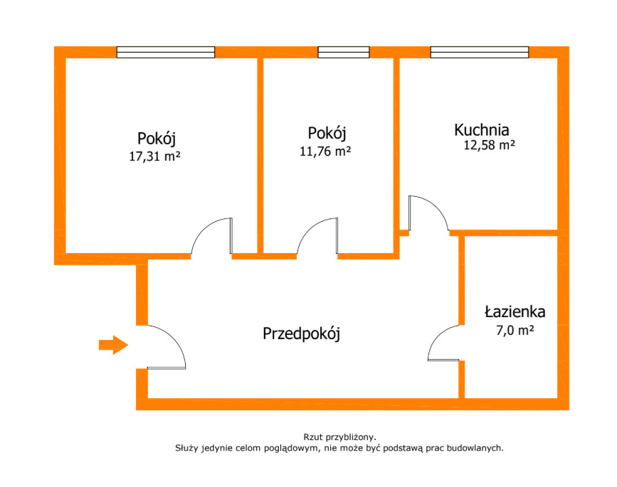Czerwieńsk: 67,5 m² z nową elektryką