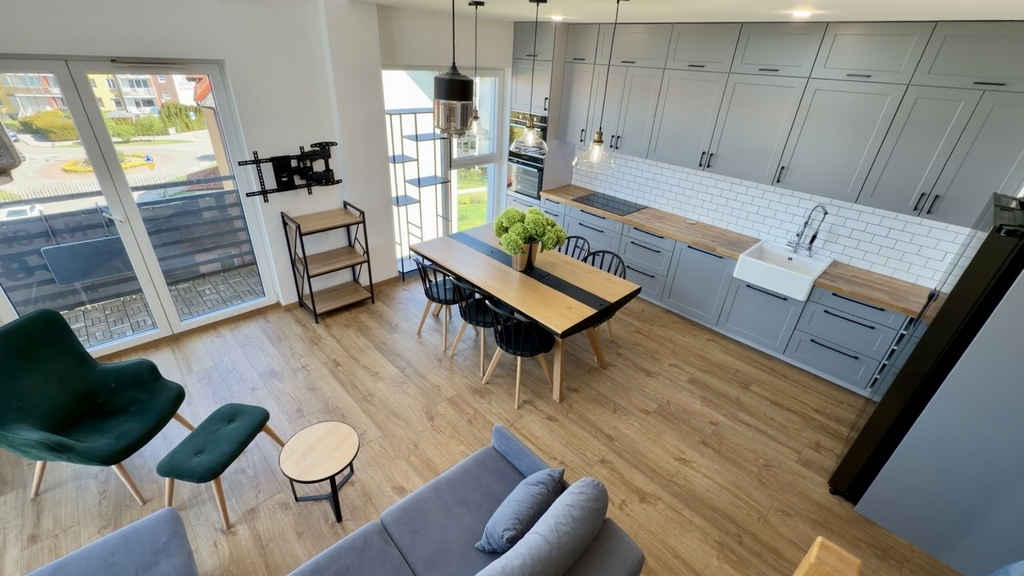 Loftowy apartament 87,53 m²| taras |Przecław