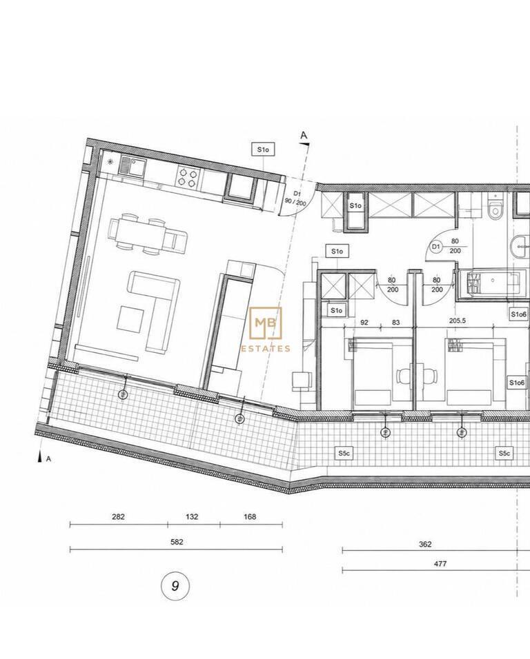 Unikatowy apartament z tarasem  – 4 pokoje
