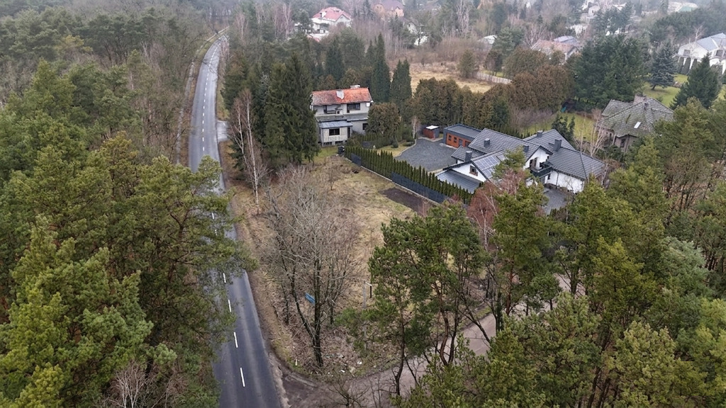 1233 m² spokoju. Las za płotem w Puszczykowie