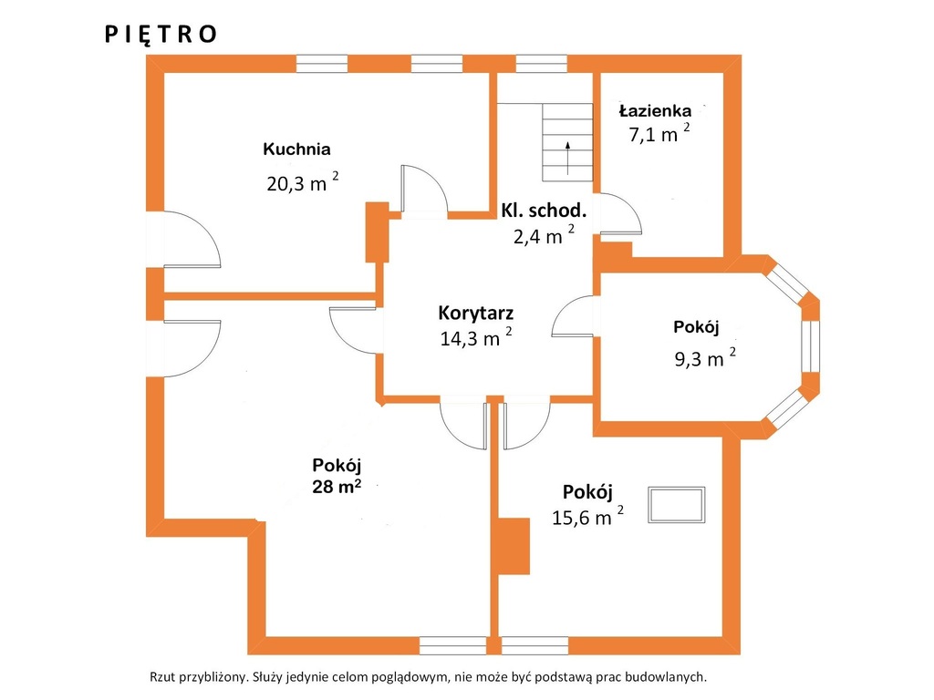 Prywatne piętro domu 97m2 + własny ogród