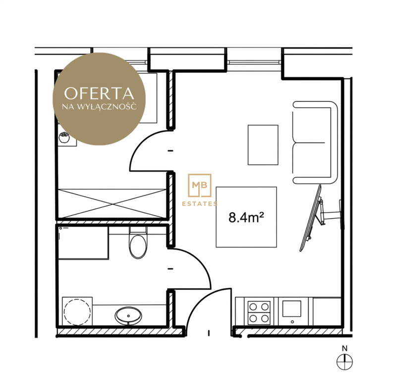 Apartament inwestycyjny nieopodal Wawelu