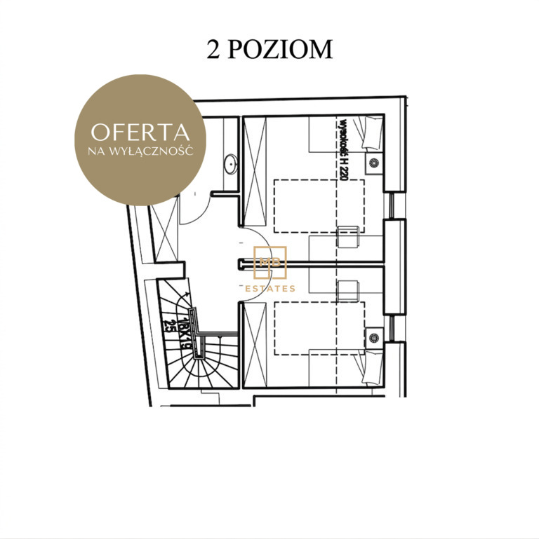 Dwupoziomowy apartament przy Wawelu