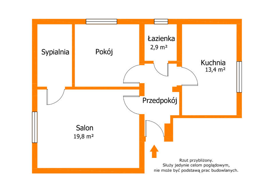 Mieszkanie w stylu Domu | Głogów Młp. | 63,5 m2