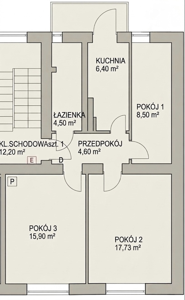 Rozkładowe 3 pokoje | ul. Naruszewicza | 1 piętro