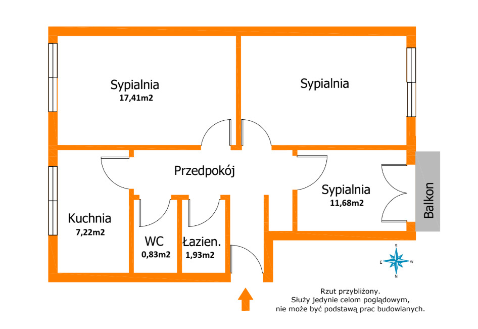 Wyjątkowe 3-pokojowe 67 m² | Koziny | 1 piętro