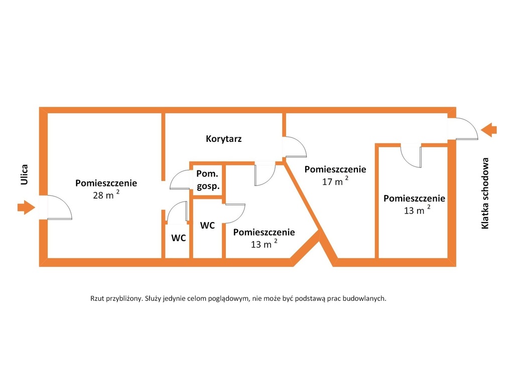 Lokal medyczny 89, 81 m² z witryną w kamienicy