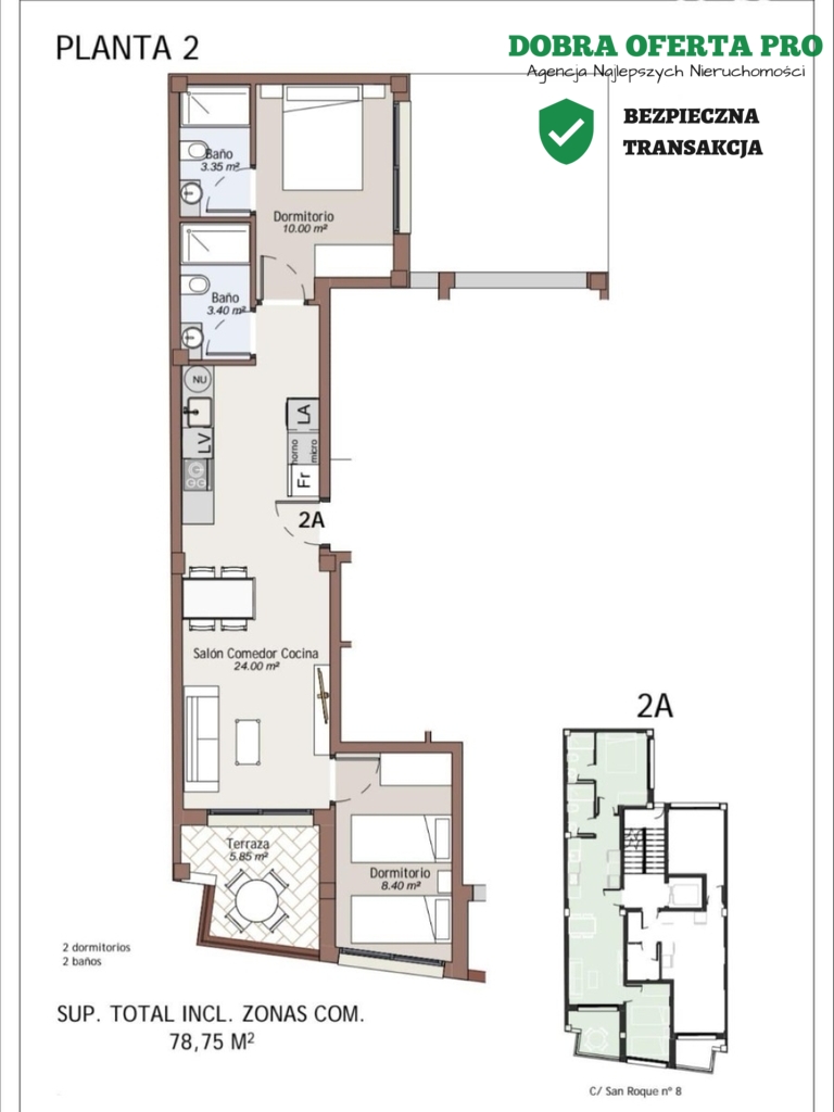 Apartament z licencją turystyczną – La Mata
