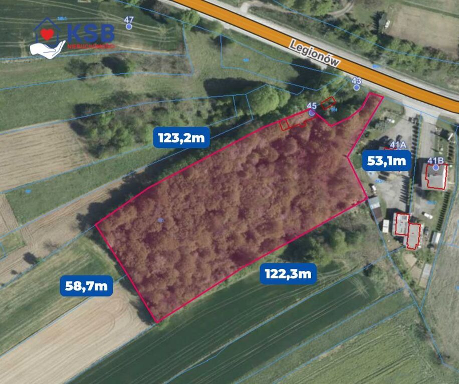Działka inwestycyjna, usługowa 7426m2 Opatów