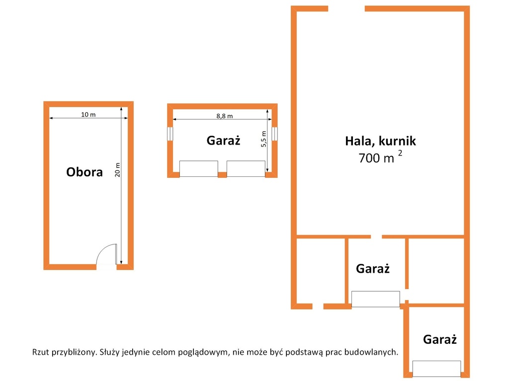 Posiadłość z halami 1030 m² | Długomiłowice