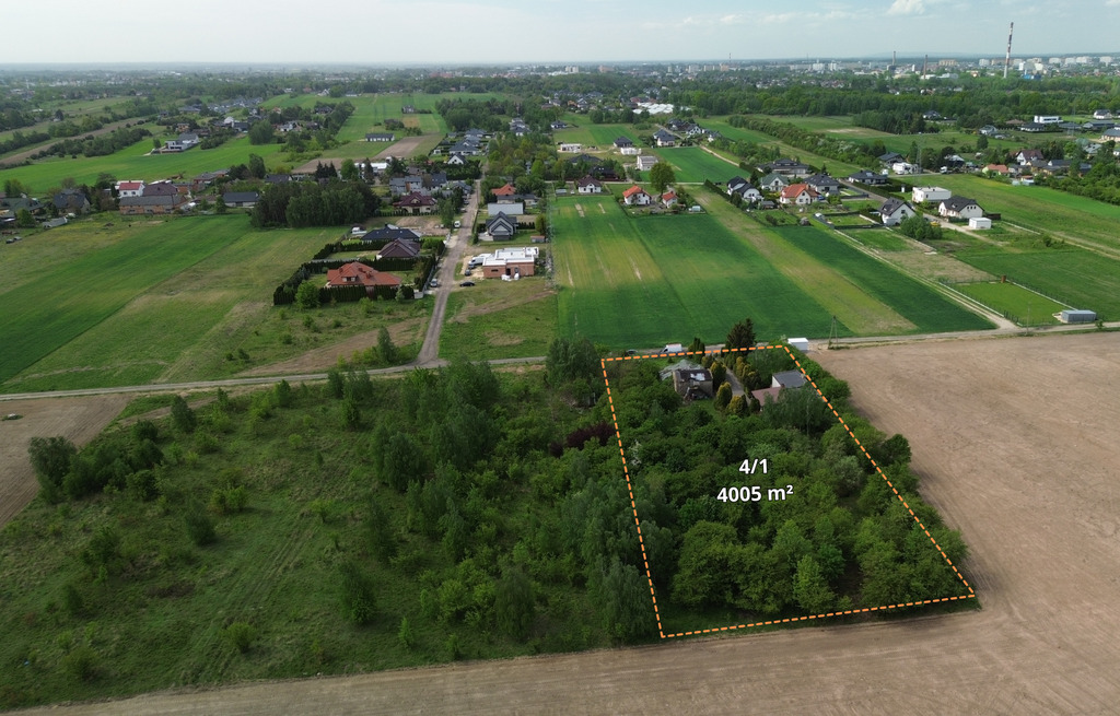 Teren inwestycyjny 4005 m² przy przy węźle S8