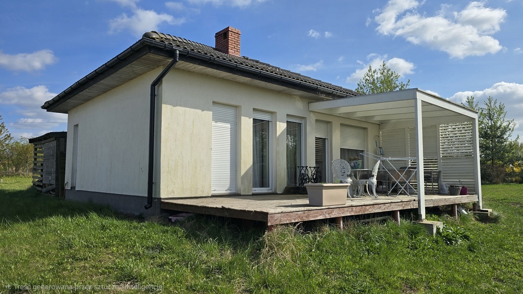 Działka z pięknym widokiem i z domem 70 m2