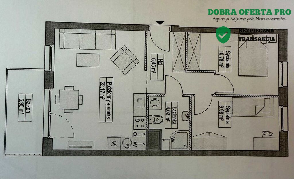 Nowe 3 pokoje w VISTA z garażem w cenie