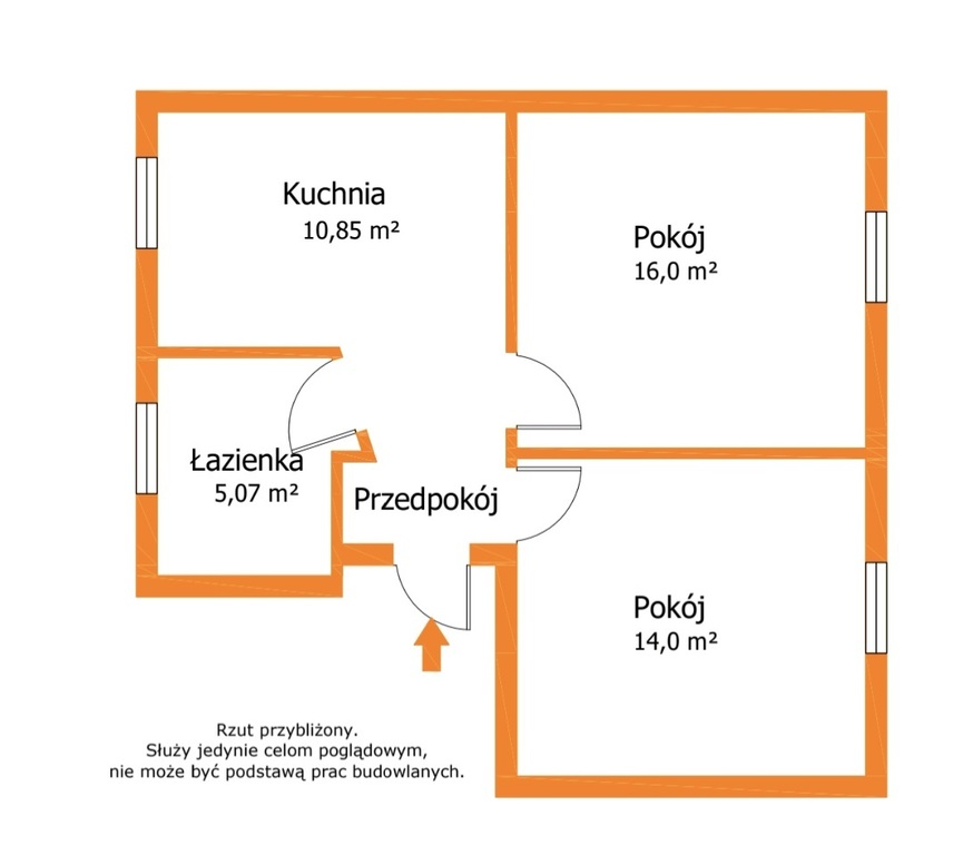 Centrum: 53 m², prywatny ogródek i parking!