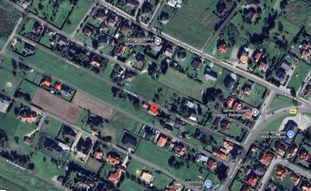 DZIAŁKA INWESTYCYJNA Z MPZP – KORCZYNA / KROSNO