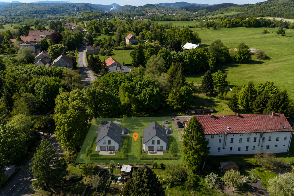 958 m² | WZ NA 2 DOMY | WIDOK NA CHEŁMIEC