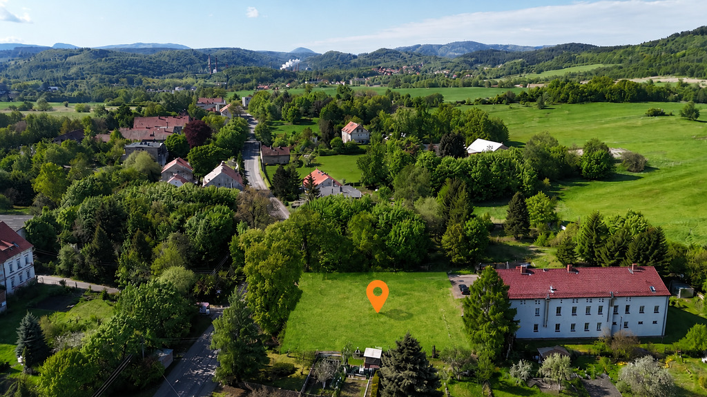 958 m² | WZ NA 2 DOMY | WIDOK NA CHEŁMIEC