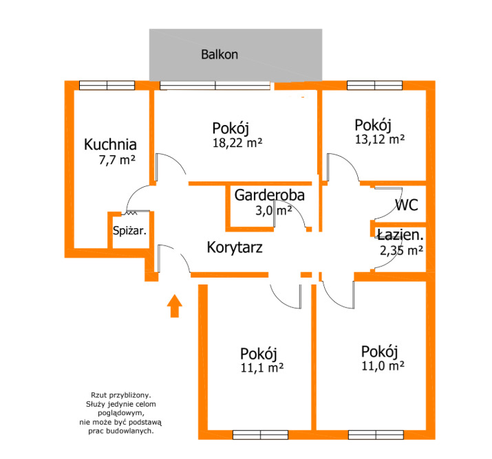 Garaż,ogródek i 79 m² możliwości - Łącznik