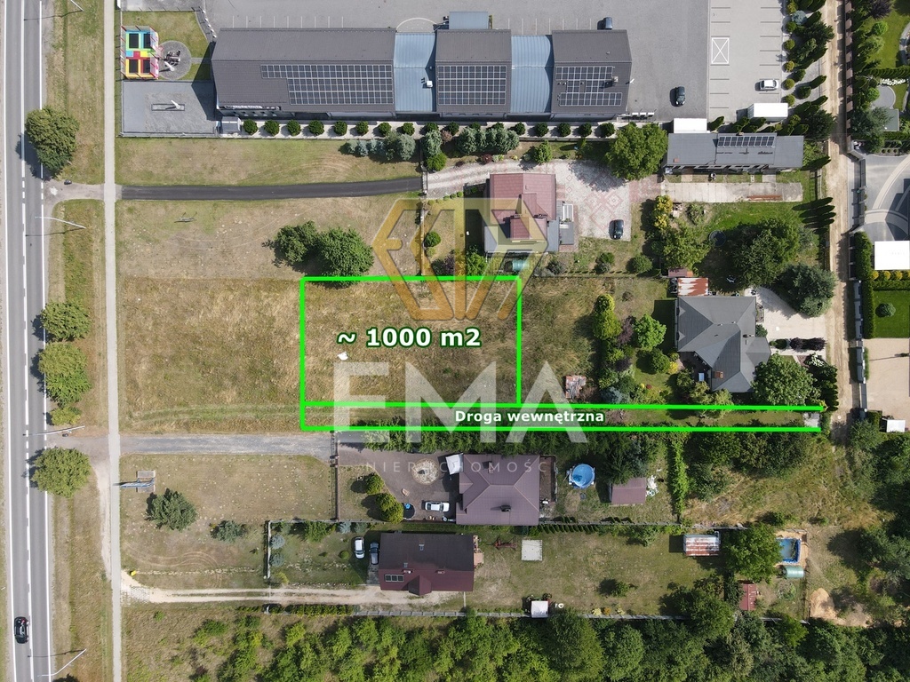 Szeroka działka 41 m | 1000 m² | Rędziny