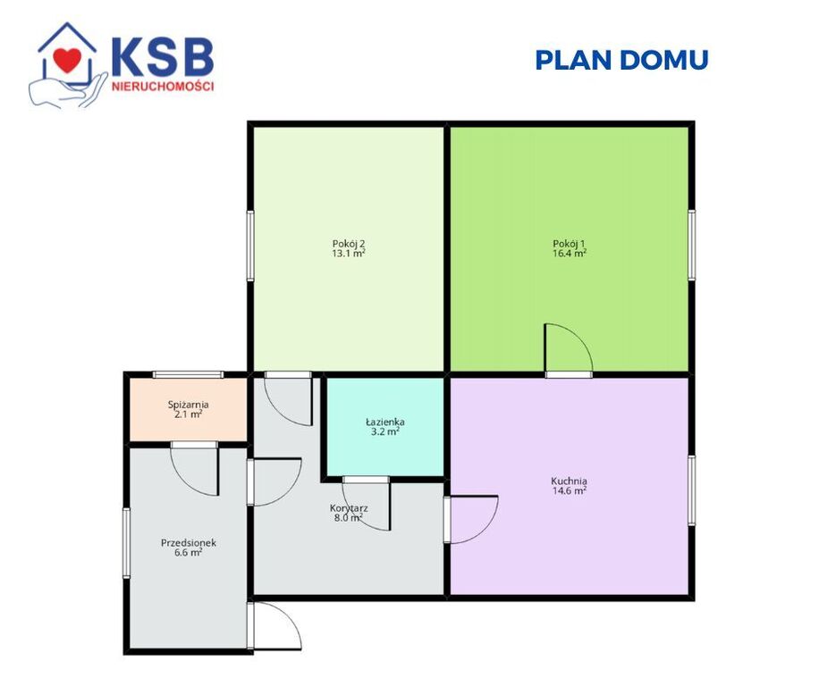 Dom 64m2 działki budowlane 1191m2 Ćmielów