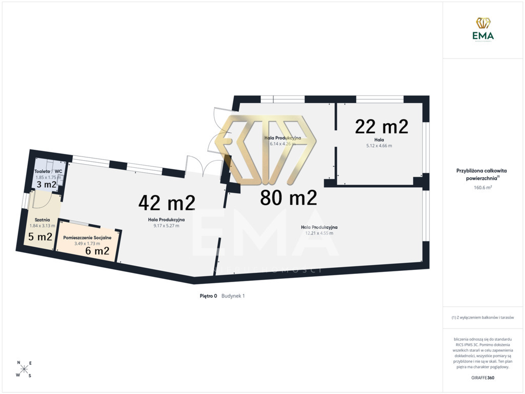 Powierzchnia magazynowo-produkcyjna 160 m²
