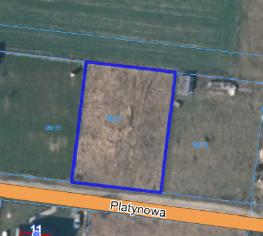 Działka budowlana Wronowice 1011 m² w cichej okoli