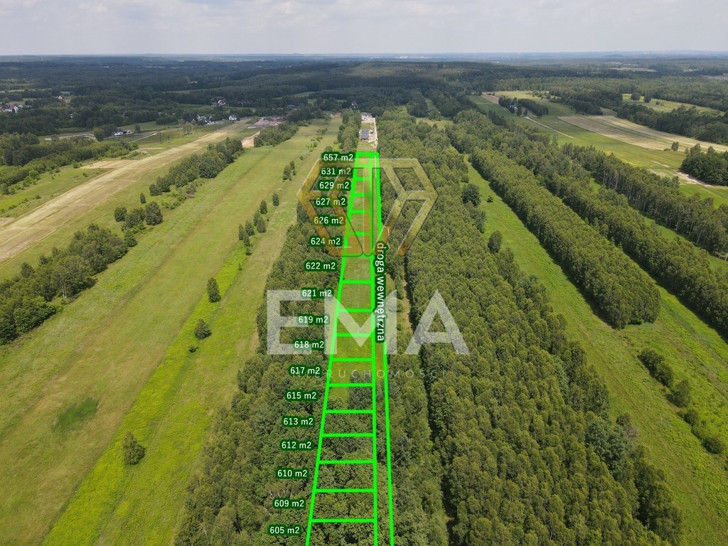 Działki budowlane Starcza 17 działek WZ