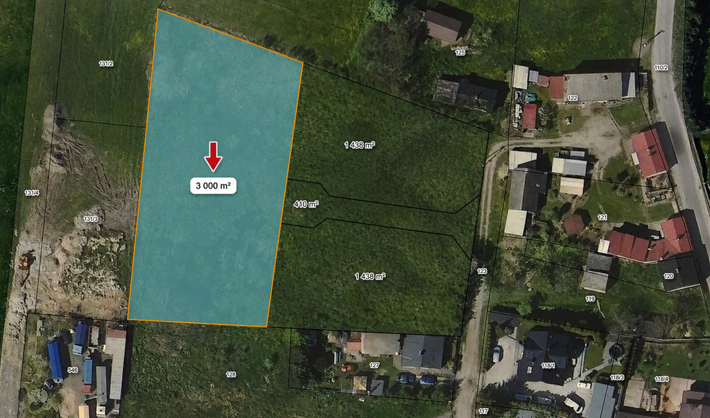 3000m2 działki budowlanej w Przęczewie
