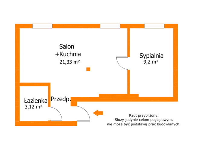 2-pokojowe mieszkanie z potencjałem