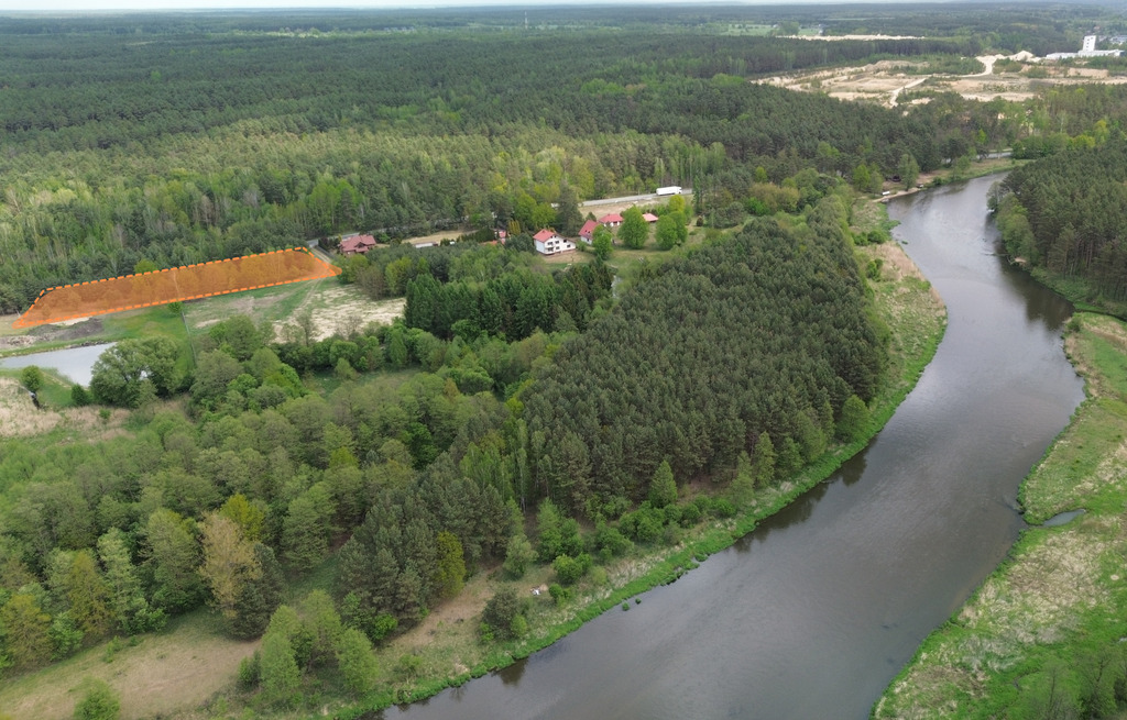 Działka budowlana 5627 m² z WZ na 3 domy– Inowłódz
