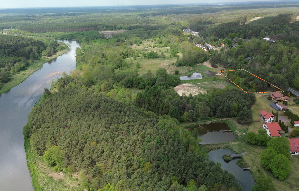 Działka budowlana 5627 m² z WZ na 3 domy– Inowłódz