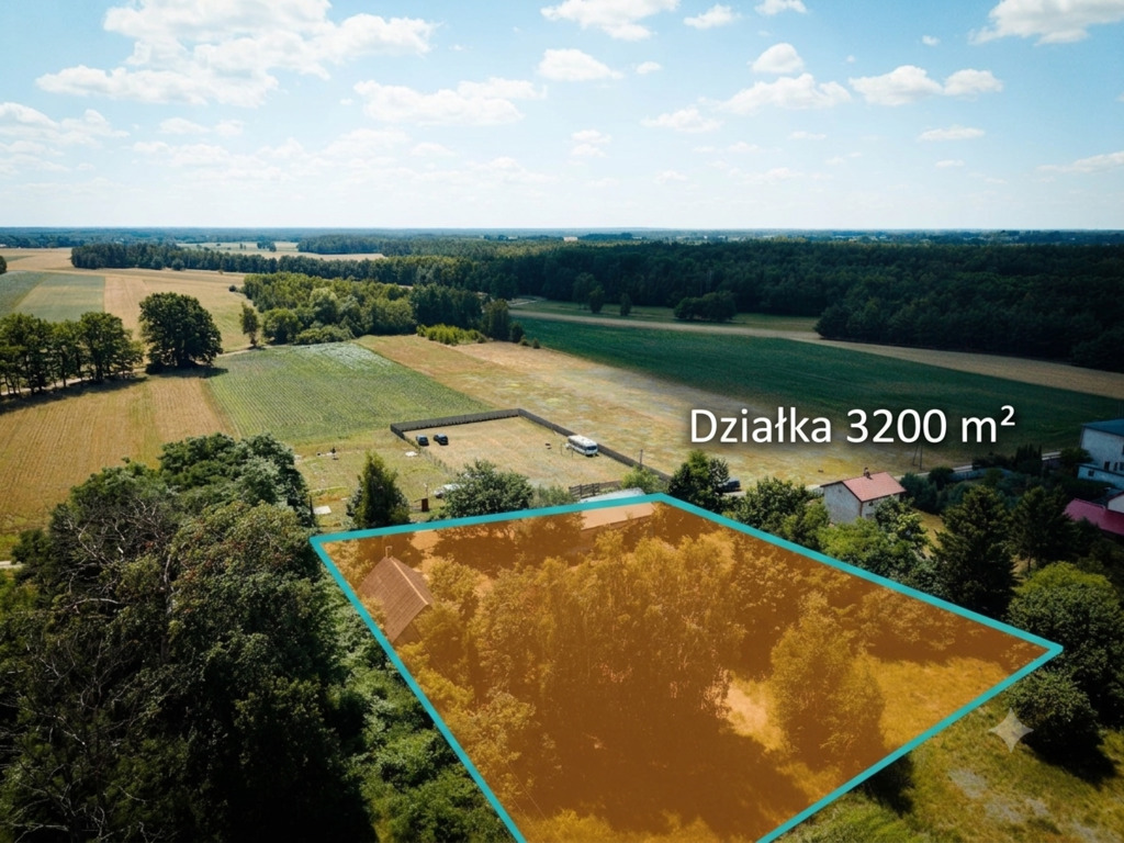 Siedlisko Złotniki 7200m² + dom 100m²