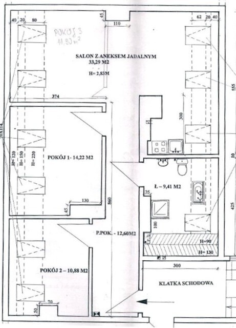 Niebuszewo-Bolinko, mieszkanie na sprzedaż 80 m2.
