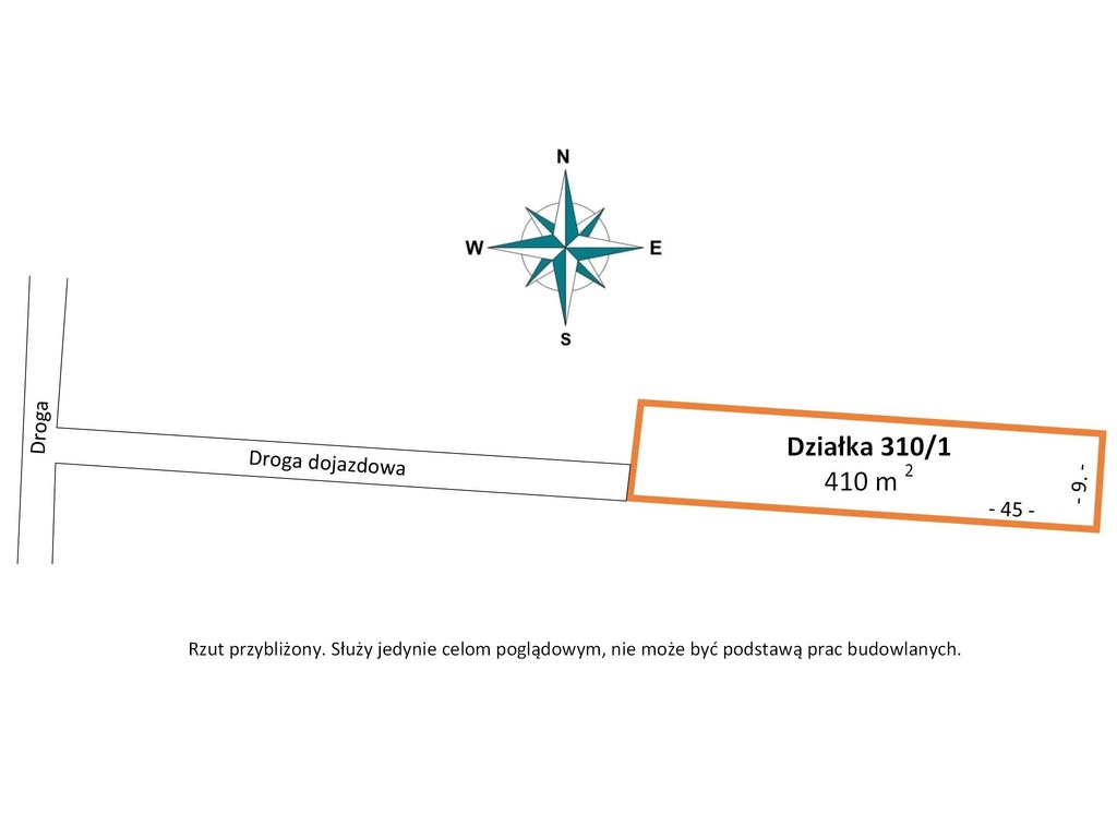 Działka budowlana, 410m2, Kalino, gm.Rzgów
