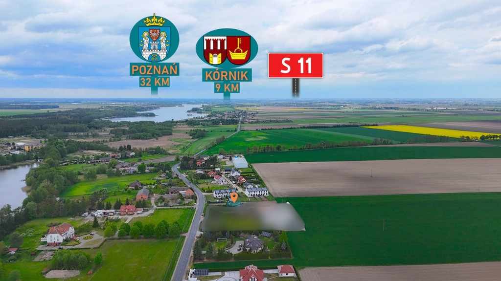 Zamieszkaj 160m od jeziora! Pełne media + WZ