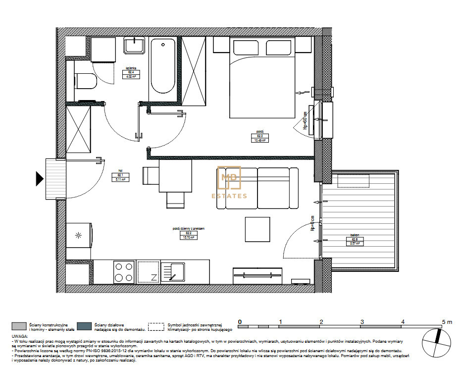 2 pok apartament na Zabłociu z msc parkingowym
