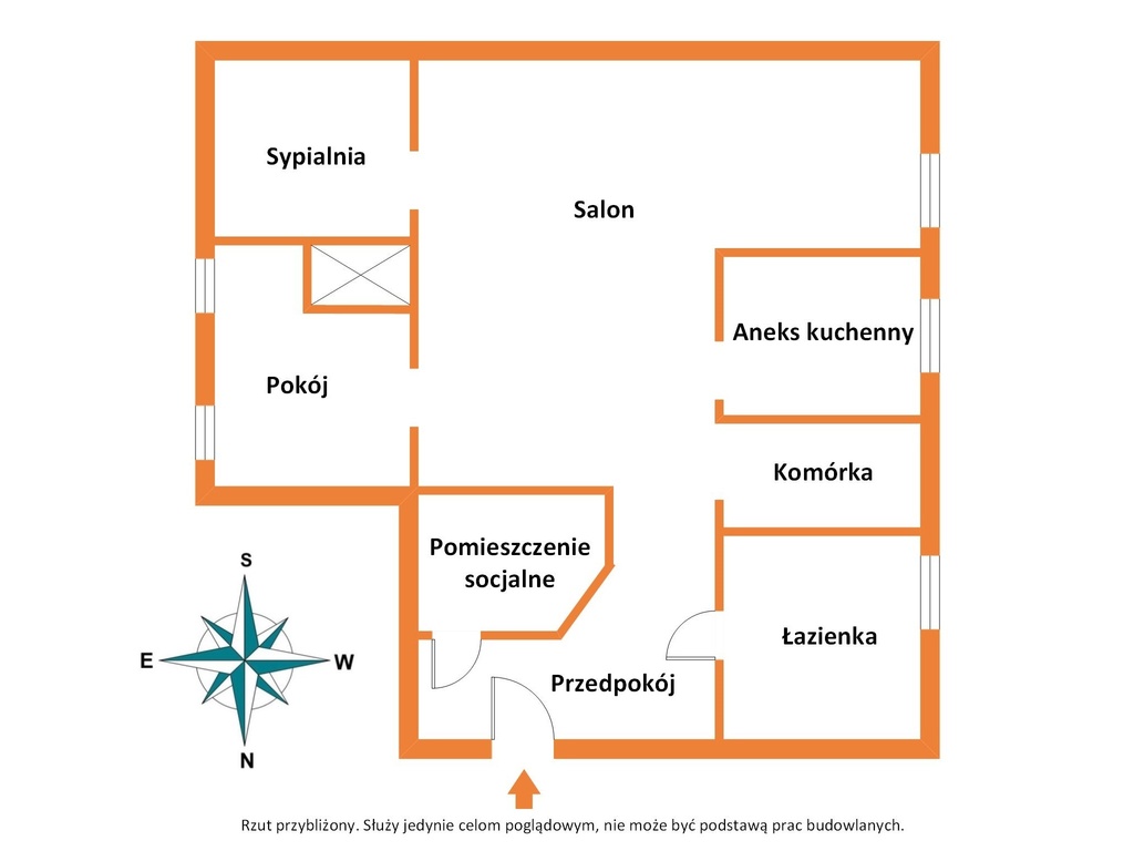 Przestronne mieszkanie 75m2 w centrum Brzegu!