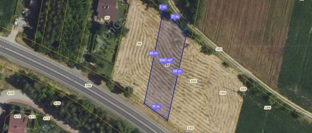 Działka 1047 m² Drobin, MPZP, przy DK10