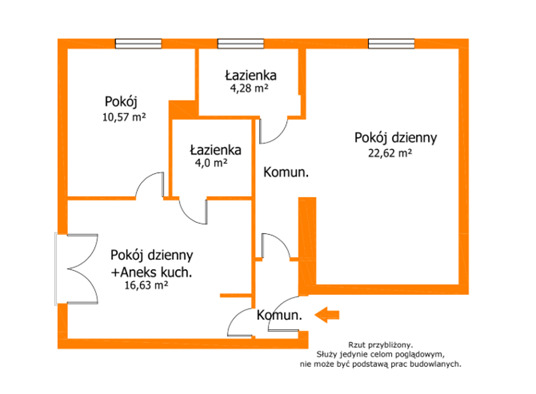 Jasny apartament 64 m3 z garażem. Do negocjacji