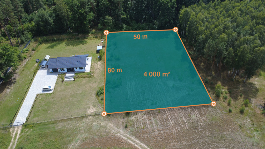 4000 m² przy lesie | WZ | Biały Bór