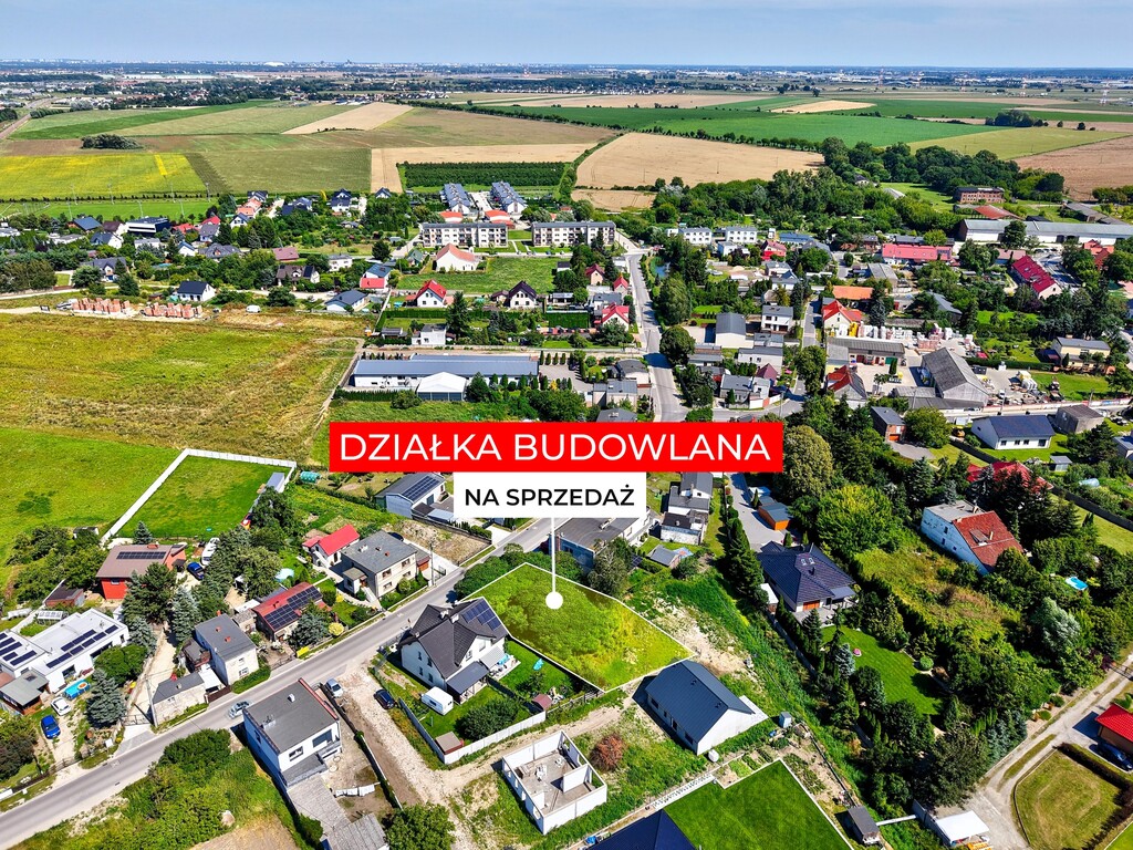 Dopiewiec: Działka 673m² | media | droga | PKP