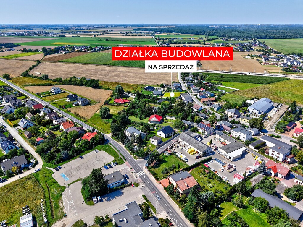 Dopiewiec: Działka 673m² | media | droga | PKP