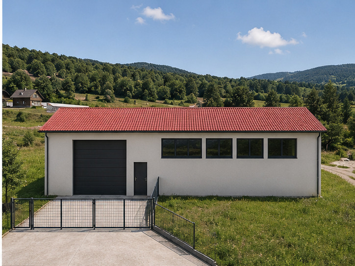 0,5 ha dla biznesu | Obiekt 288 m² w budowie