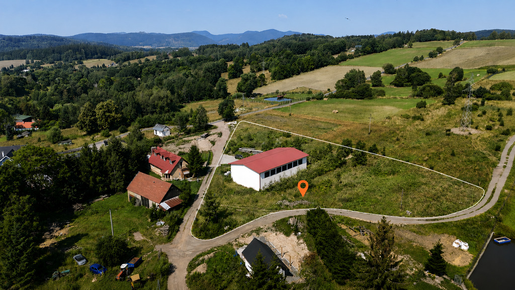 0,5 ha dla biznesu | Obiekt 288 m² w budowie