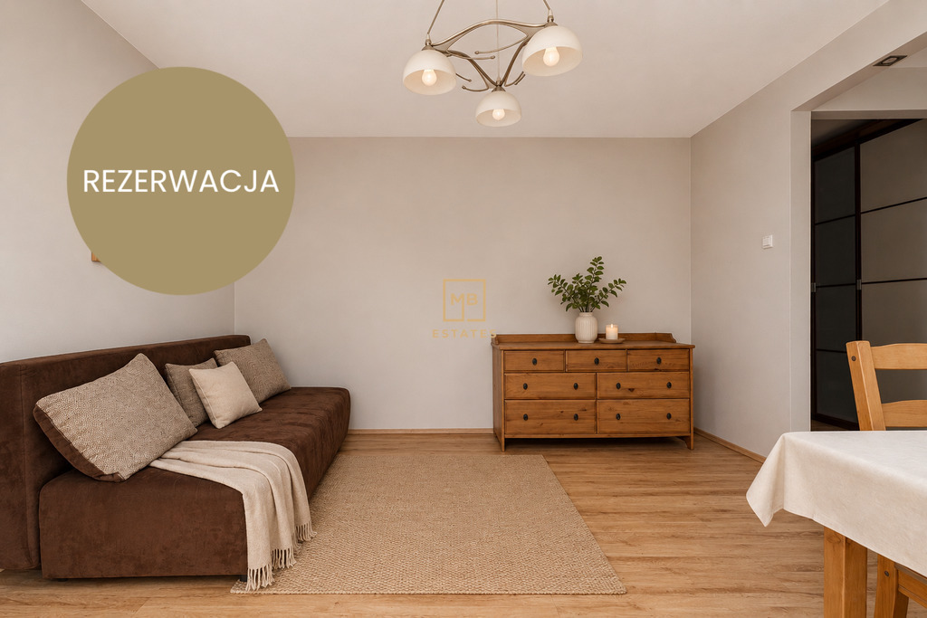 3 pokoje | 48 m2 | I piętro | Piwnica | Balkon